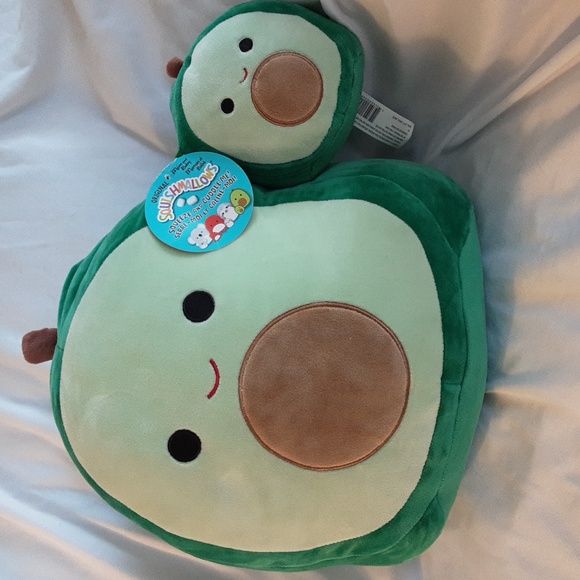 12" & 5" Squishmallow Mom & Baby set - Austin the Avocado, NWT - Picture 1 of 4